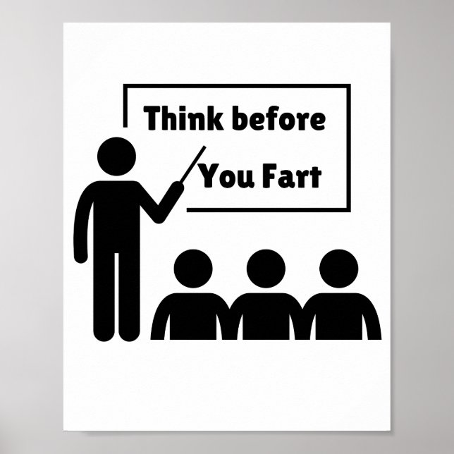 Affiche Drôle Humour de Farting (Devant)