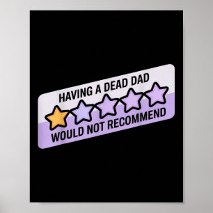 Affiche Drôle Humour Plaisanterie Avoir Un Père Mort Recom