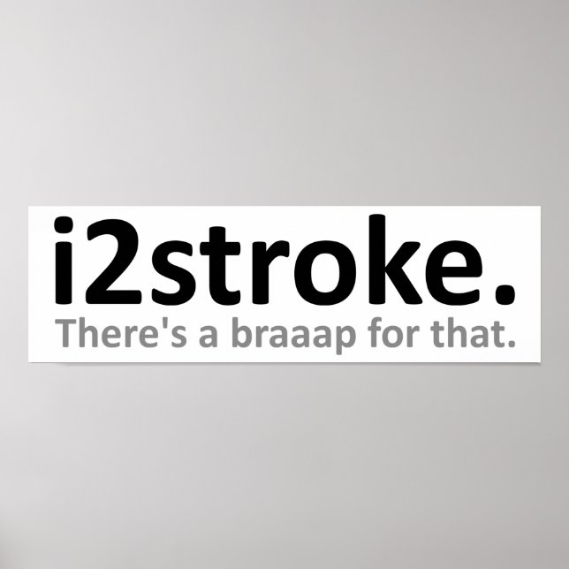 Affiche drôle i2stroke (Devant)