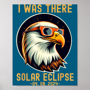 Affiche Drôle Il y a Éclipse solaire totale Vintage