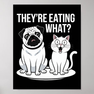 Affiche Drôle Ils mangent Les Chiens Ils Mangent Le Ca