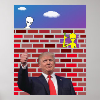 Affiche Drôle Immigrant Sans Papier Mur Gag 😂 OVNI