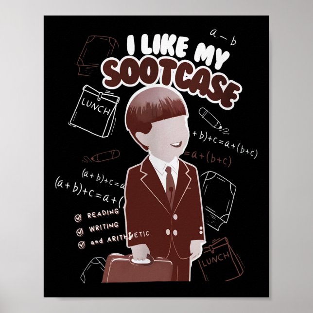 Affiche Drôle J'aime Ma Valise Trump Sootcase Mème Viral (Devant)