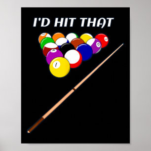 Affiche Drôle, j'allais frapper cette salle de billard de 