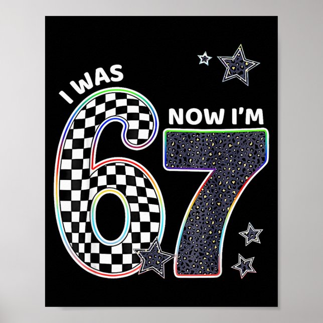Affiche Drôle j'avais 6 ans maintenant j'ai 7 ans annivers (Devant)