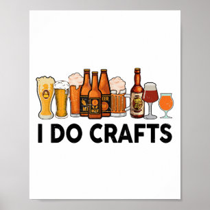 Affiche Drôle Je Fais Artisanat Bière Hommes Cadeau Femme