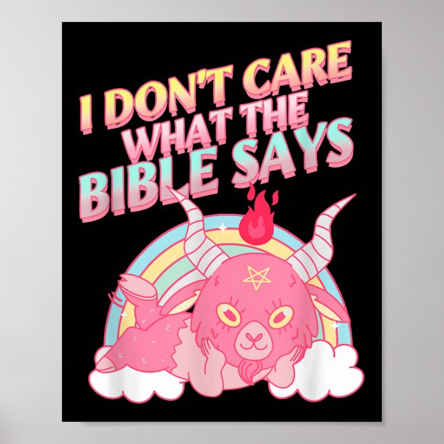 Affiche Drôle, je me fiche de ce que dit la Bible (Devant)