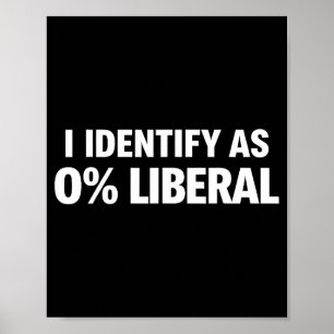 Affiche Drôle je m'identifie à 0% déclaration politique li
