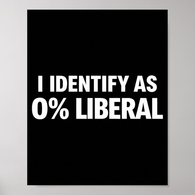 Affiche Drôle je m'identifie à 0% déclaration politique li (Devant)