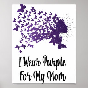 Affiche Drôle Je Porte Du Violet Pour Ma Mère Heimerheimer