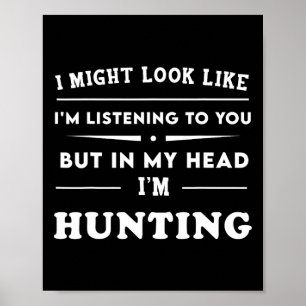 Affiche Drôle, je pourrais avoir l'air de vous écouter, ma