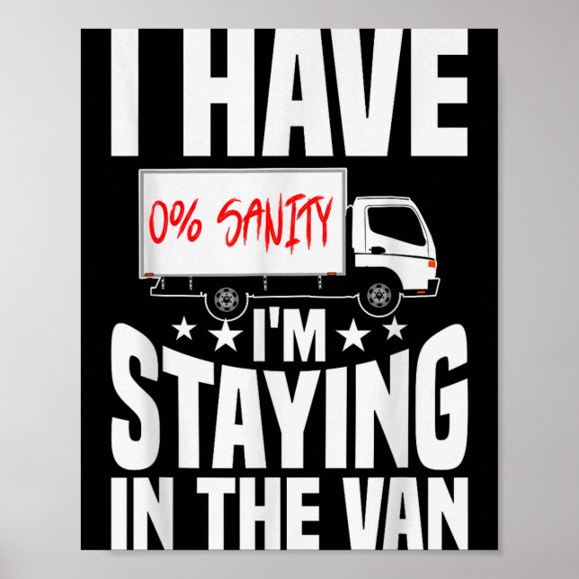 Affiche Drôle je reste dans la camionnette Phasmophobia Fe (Devant)