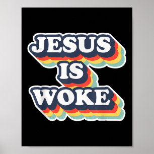 Affiche Drôle Jésus Est Réveillé Couleur Jésus Citations R