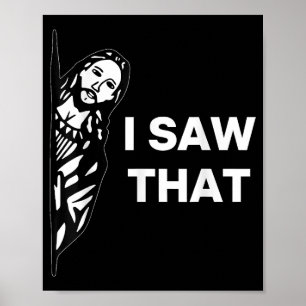 Affiche Drôle Jésus Je L'Ai Vu