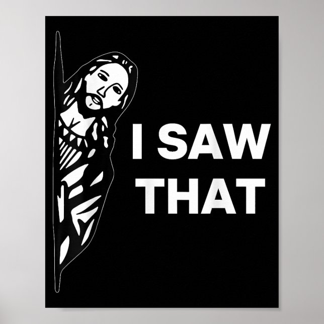 Affiche Drôle Jésus Je L'Ai Vu (Devant)