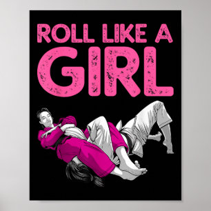 Affiche Drôle Jiu Jitsu Art Pour Femmes Filles Enfants Bré