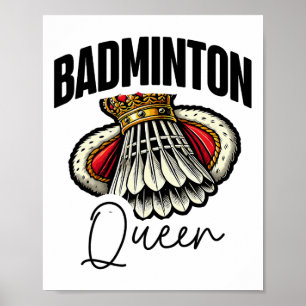 Affiche Drôle Joueur Badminton Love Shuttle Design 19