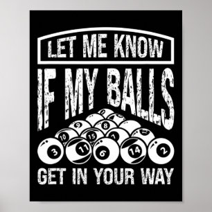 Affiche Drôle Joueur Billard Snooker Billard Billard Playe