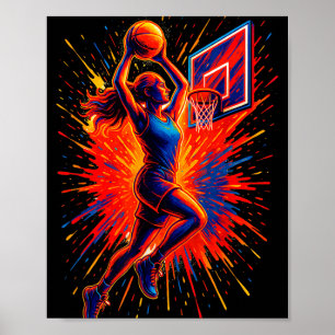 Affiche Drôle joueur de basket-ball Lover Sports Team Tie 