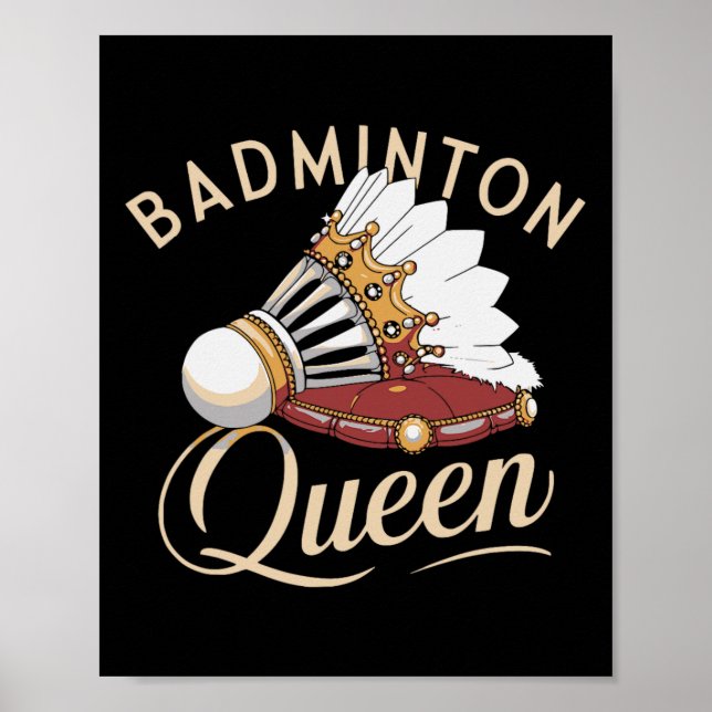 Affiche Drôle Joueur Dminton Love Shuttle Design 8 (Devant)