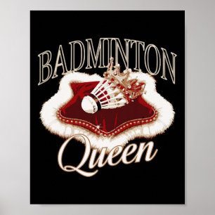 Affiche Drôle Joueur Dminton Love Shuttle Design 9