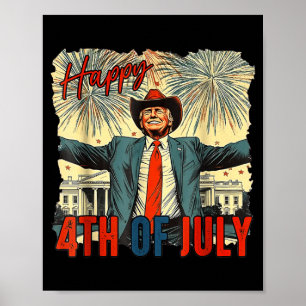 Affiche Drôle Joyeux 4 juillet Jour de l'Indépendance