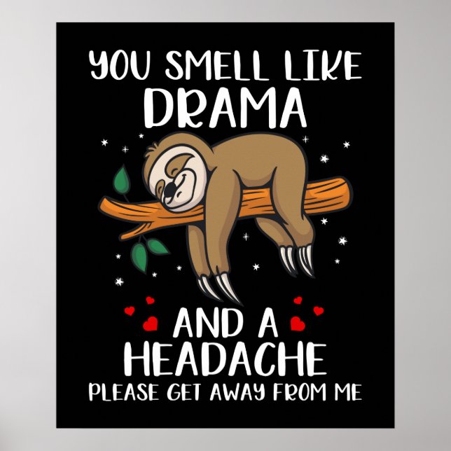 Affiche Drôle Jungle Sloth (Devant)