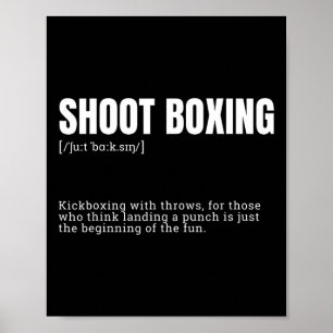 Affiche Drôle Kickboxing Enthusiast Dictionary Définition