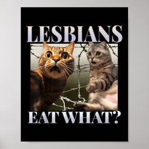 Affiche Drôle Lesbiennes Gay pride Mangent Ce Queer Lgbtq 