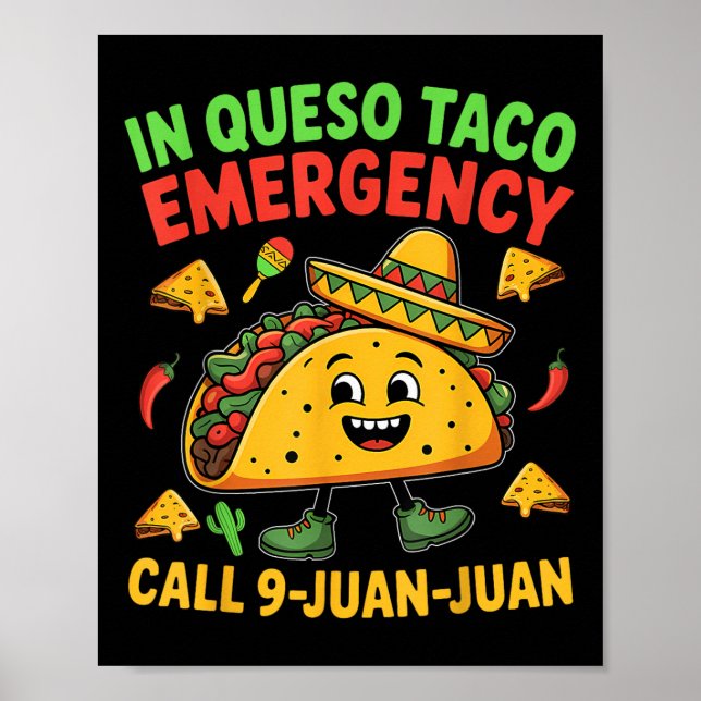 Affiche Drôle Mème Cinco De Mayo Fiest Taco Mexicain (Devant)