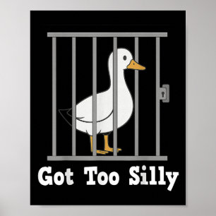 Affiche Drôle Mème De Canard A Obtenu Un Humour Trop Silen