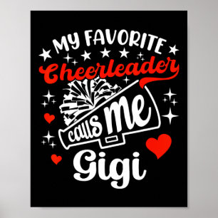 Affiche Drôle Mes Pom-pom girl Favoris M'Appelle Gigi Chee