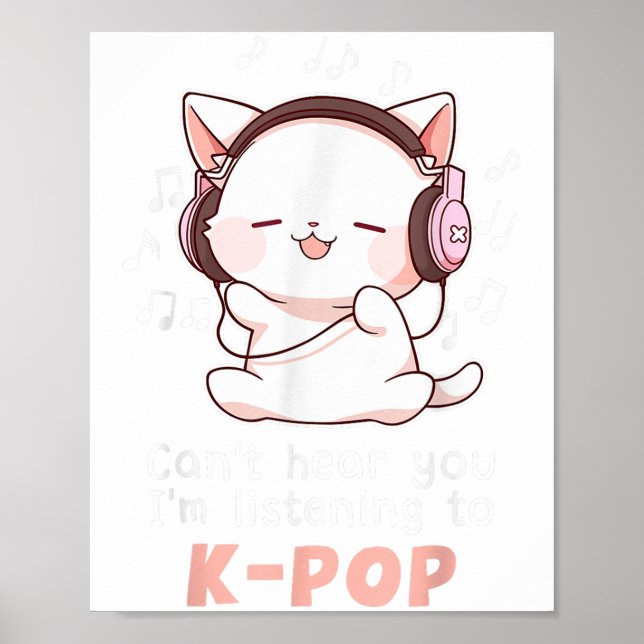 Affiche Drôle mignon Amoureux des chats ne peut pas vous e (Devant)