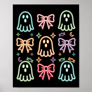 Affiche Drôle mignon Fantôme Saison Éffrayante Glow Dans H