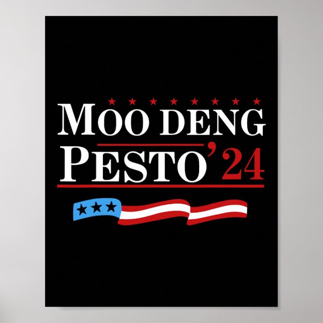 Affiche Drôle Moo Deng Pesto 24 Penguin Ba (Devant)