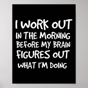 Affiche Drôle Motivationnel Citation Gym Entraînement Body