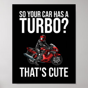 Affiche Drôle Moto Vélo Sportbike Cadeau Hommes Femmes Mot