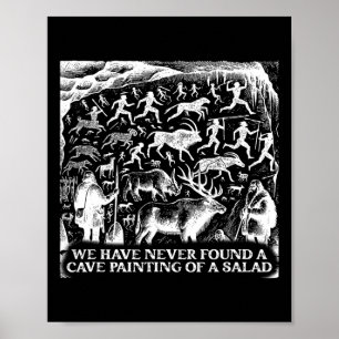 Affiche Drôle N'A Jamais Trouvé Une Peinture De Grotte D'U