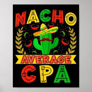 Affiche Drôle Nacho Moyen Cpa Cinco De Mayo Mexicain Fies