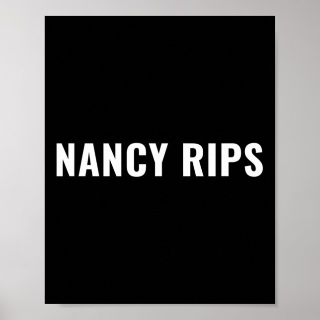 Affiche Drôle Nancy Pelosi déchire le discours d'adresse  (Devant)