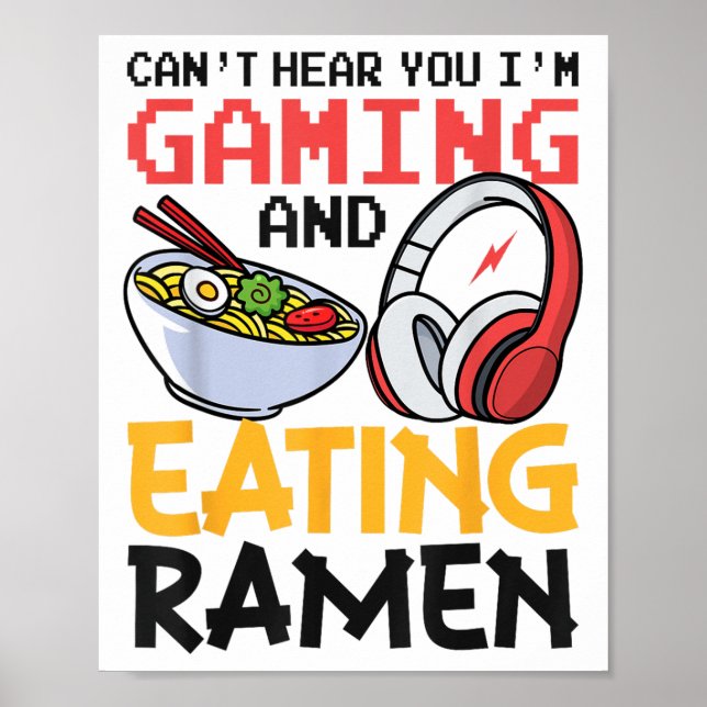 Affiche Drôle ne peut pas vous entendre Je suis Jeu et Man (Devant)