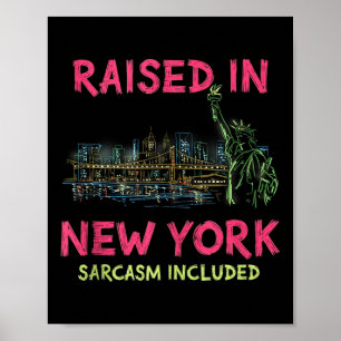 Affiche Drôle New York City Skyline Débardeur Vintage