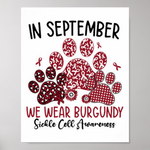 Affiche Drôle Nous Portons Chat Chien Bourgogne Paw Sickle