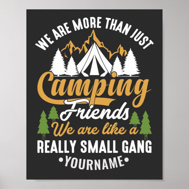 Affiche Drôle, nous sommes plus qu'un simple camping amis (Devant)