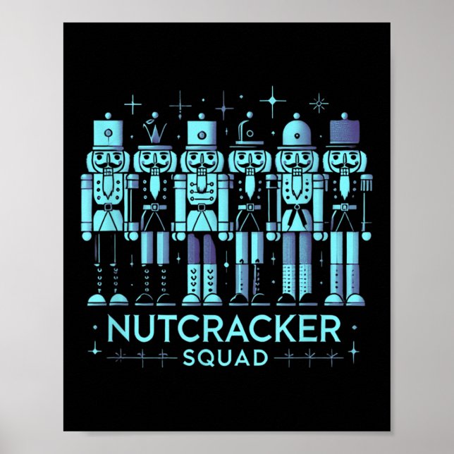 Affiche Drôle Nutcracker Hommes Femmes Nutcrackers Noël (Devant)
