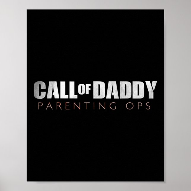 Affiche Drôle Papa Appel De Papa De Papa Parenting Ops Cad (Devant)