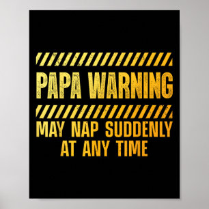 Affiche Drôle Papa Art Pour Grand-Père De Grand-Enfants Pè