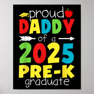 Affiche Drôle Papa Fier D'Une Classe De 2025 Pré-Docteur