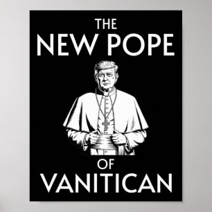 Affiche Drôle Pape Trump Du Vanitican