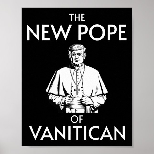 Affiche Drôle Pape Trump Du Vanitican (Devant)